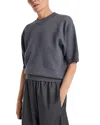 Rohe Compact Knitted Wool Top In Gray