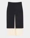 Rohe Contrast Upside Down Skirt In Black