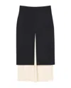 Rohe Contrast Upside Down Skirt In Black