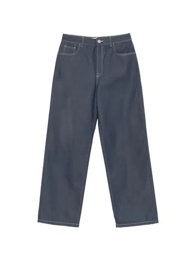 Rohe Contrast-stitching Jeans In Blue