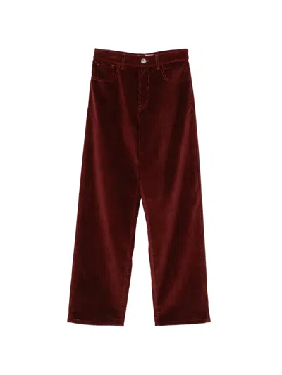 Rohe Corduroy Straight Trousers In Multi