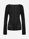 Rohe Geometrical Lace Long Sleeves Top In Black