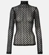 Rohe Geometrical Lace Long Sleeves Top In Black