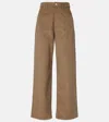 Rohe Cotton Corduroy Wide-leg Pants In Brown