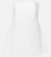 Rohe Poplin Strapless Bustier Top In White In Optic White