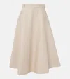 Rohe Voluminous Cotton Skirt In Beige