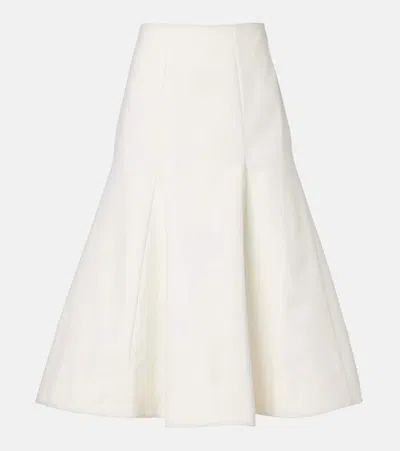 Rohe Róhe Cotton Midi Skirt In White