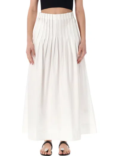 Rohe Cotton Mini Skirt For Women - Ss26 Collection In White