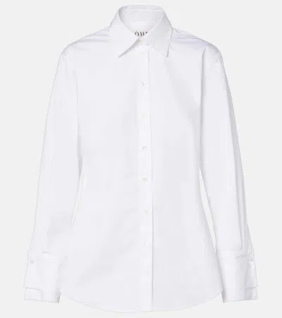 Rohe Shaped Cotton Poplin Shirt In White