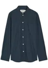 Rohe Cotton Shirt In Navy