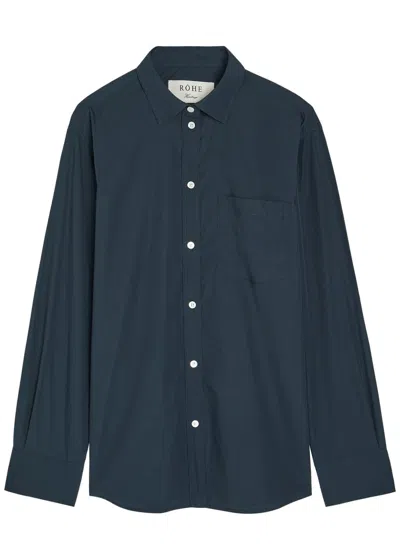 Rohe Cotton Shirt In Navy