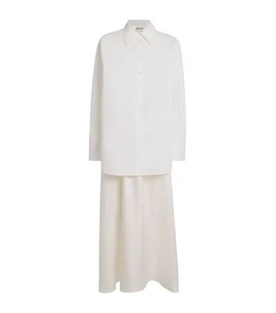 Rohe Cotton-silk Midi Dress In White