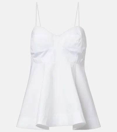 Rohe Sculptural Cotton Top In White