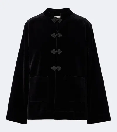 Rohe Róhe Cotton Velvet Jacket In Black