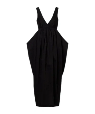 Rohe Cotton-blend Maxi Dress In Black