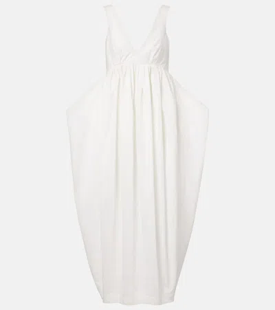 Rohe Cotton-blend Maxi Dress In Neutral