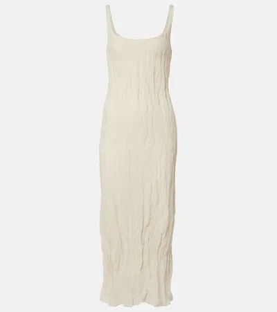 Rohe Róhe Cotton-blend Midi Dress In Neutral