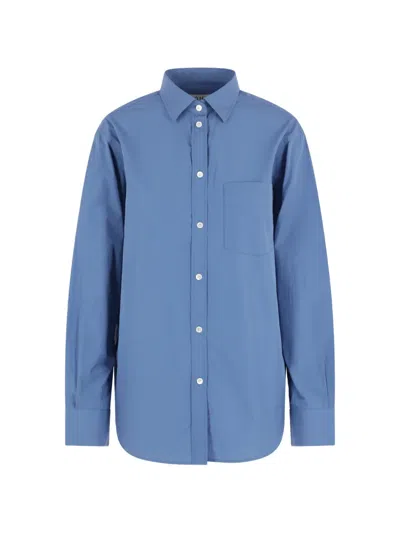 Rohe Cotton-poplin Shirt In Blue