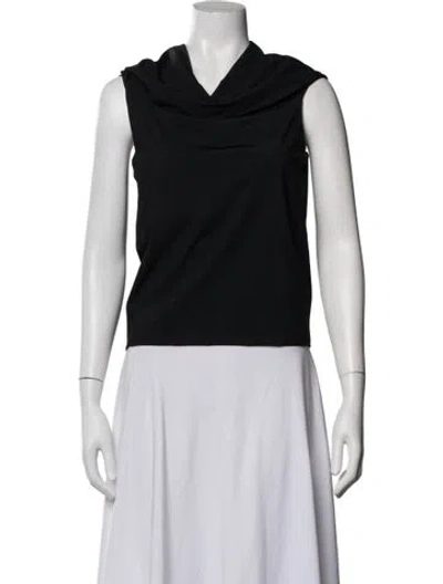 Pre-owned Rohe Cowl Neck Sleeveless Top W/ Tags In Black