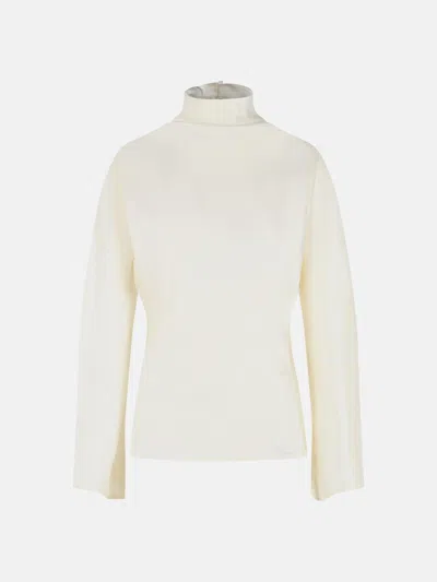 Rohe Cream Acetate Blend Blouse In White