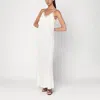 Rohe Cream-colored Slip Dress With Lace In White