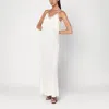 Rohe Cream-colored Slip Dress With Lace In White