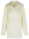 Rohe Róhe Cream Silk Shirt In Yellow