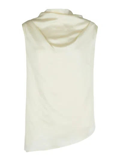 ROHE CREAM VISCOSE BLEND TANK TOP