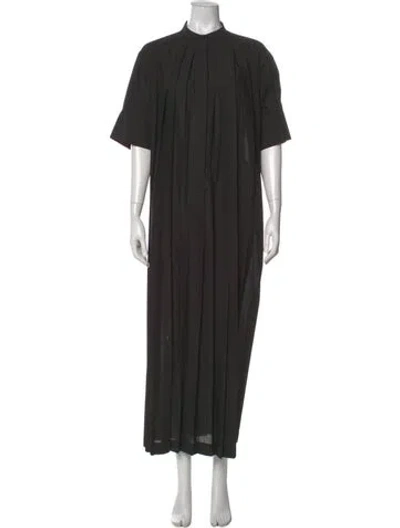 Pre-owned Rohe Crew Neck Long Dress In Gray