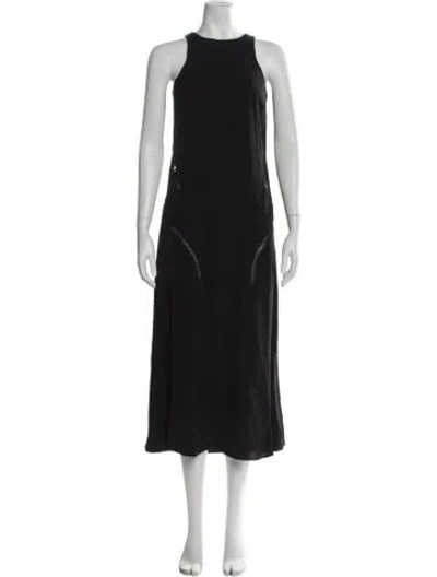 Pre-owned Rohe Crew Neck Long Dress In Gray