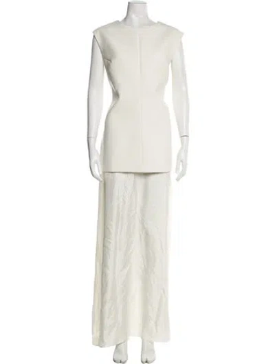 Pre-owned Rohe Crew Neck Long Dress W/ Tags In Green