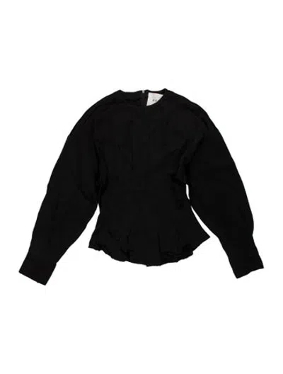 Pre-owned Rohe Crew Neck Long Sleeve Top In Black