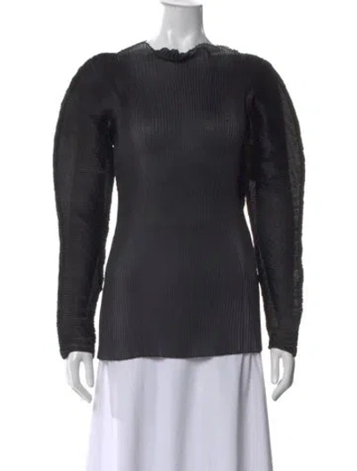 Pre-owned Rohe Crew Neck Long Sleeve Top W/ Tags In Gray