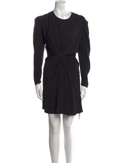 Pre-owned Rohe Crew Neck Mini Dress In Black