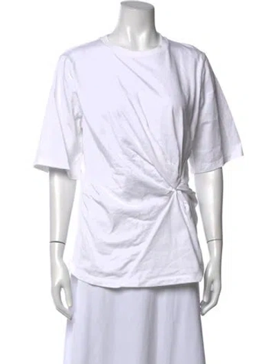 Pre-owned Rohe Crew Neck Short Sleeve T-shirt In White