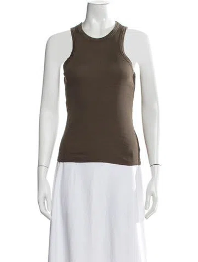 Pre-owned Rohe Crew Neck Sleeveless Top In Green