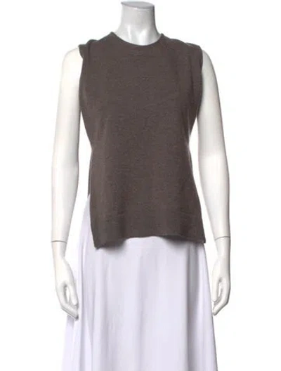 Pre-owned Rohe Crew Neck Sleeveless Top In Grey