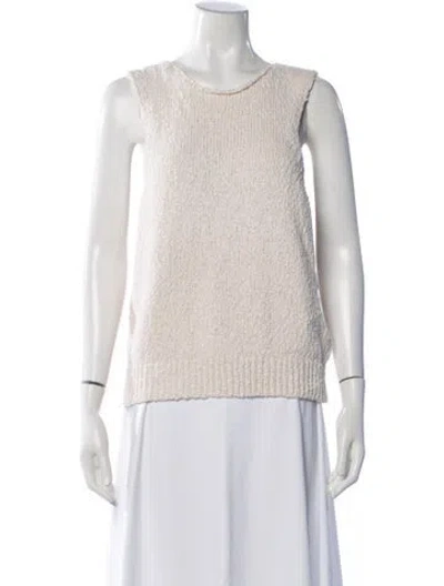 Pre-owned Rohe Crew Neck Sleeveless Top In Neutrals