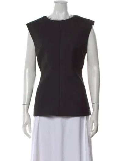 Pre-owned Rohe Crew Neck Sleeveless Top W/ Tags In Black