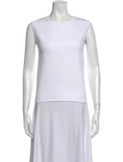 Pre-owned Rohe Crew Neck Sleeveless Top W/ Tags In White
