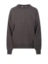Rohe Crew-neck With Open Armhole Sweater In Neutral
