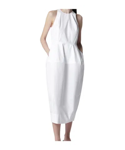 Rohe Crew-neck Midi Dress In White