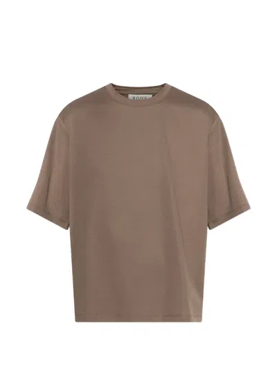 Rohe Crew-neck Short-sleeve T-shirt In Brown
