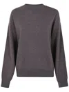 Rohe Crew-neck With Open Armhole Sweater In Gray