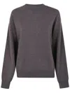 Rohe Crew-neck With Open Armhole Sweater In Gray