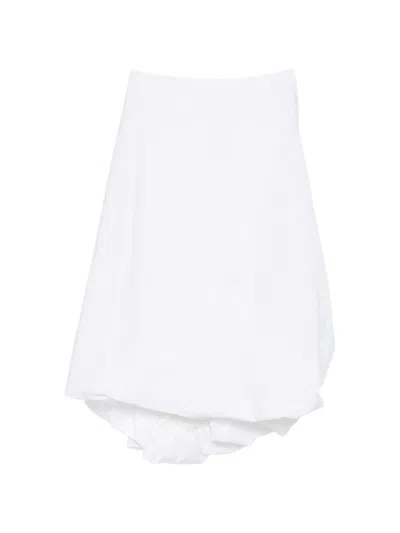 Rohe Crinkle Skirt In White