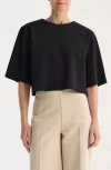Rohe Róhe Crop Scuba Top In Black