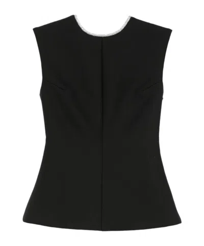 ROHE CRYSTAL-EMBELLISHED OPEN-BACK TOP