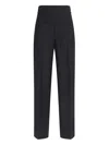 Rohe Róhe Black Acetate Blend Trousers In Black
