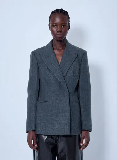 Rohe Cup Detailed Blazer In Blue